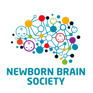 Newborn Brain Society logo with colorful dots and lines in the shape of brain